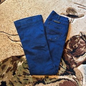 Cowgirl Tuff Indigo Shimmer Trousers size 30 x 33